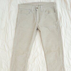 Levi's Levi Strauss 511 skinny light cream beige 32 waist, 32 inseam